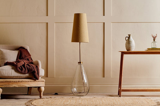 Lampadaire Baba en verre recyclé - Transparent