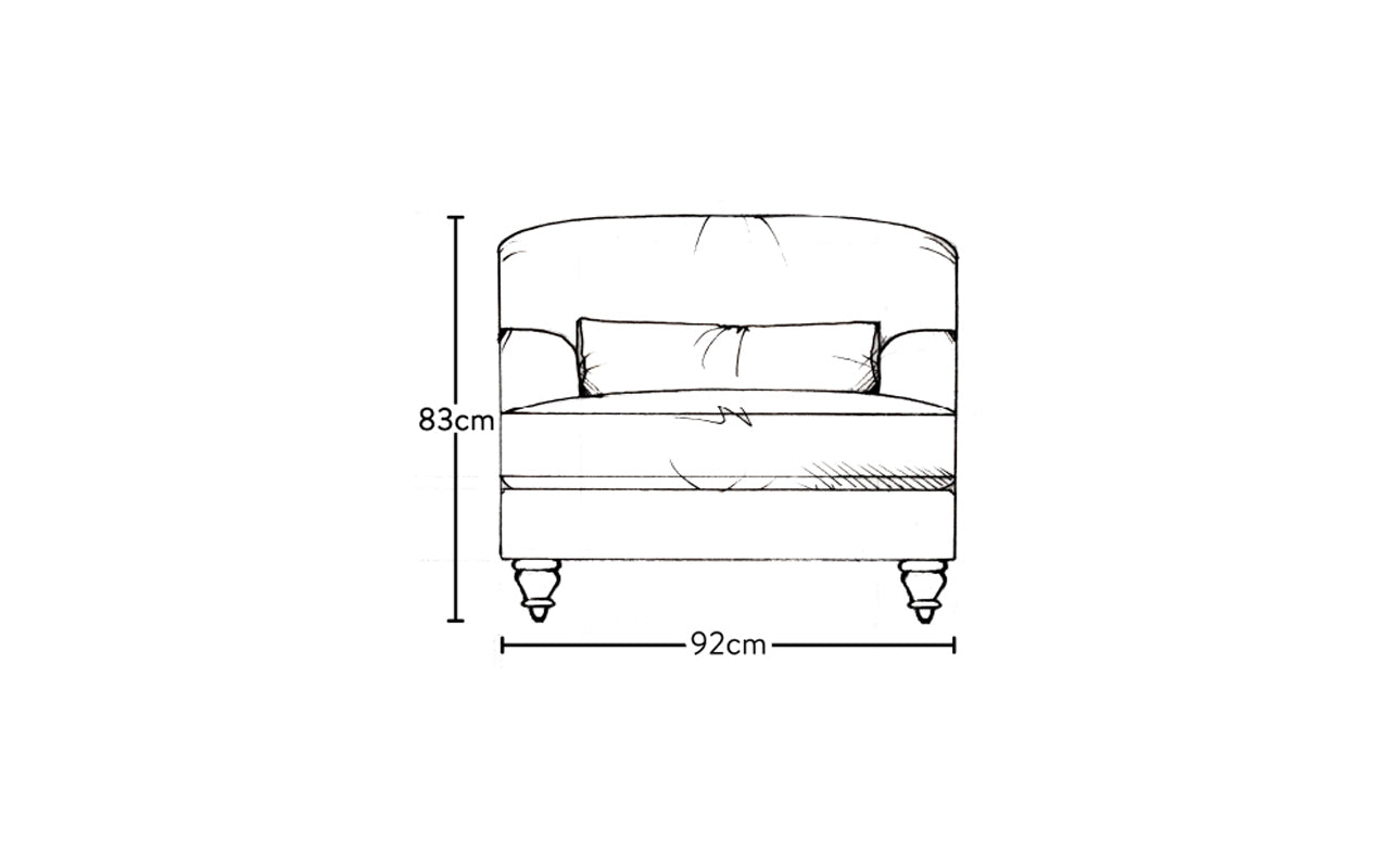 Fauteuil Deni - Brera Lin Indigo