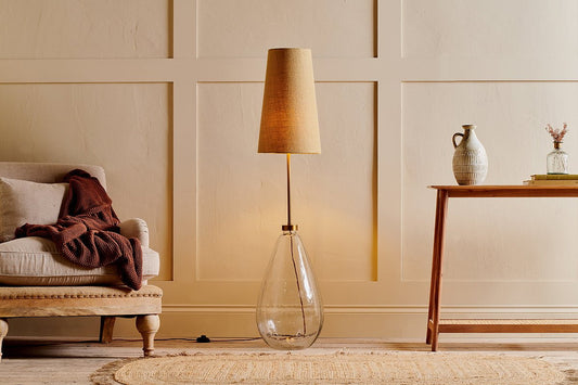 Abat-jour haut Dia Jute - Naturel