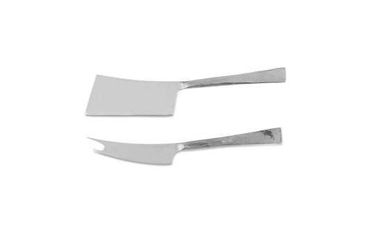 Ensemble de couteaux à fromage Ena - Argent brossé (lot de 2)