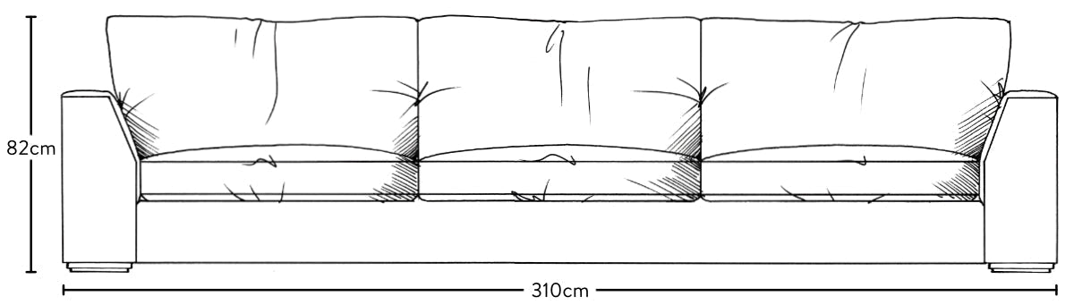 Canapé Super Grand Guddu - Brera Lin Sauge