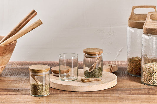 Pot à épices Izaan - Transparent - (Lot de 3)