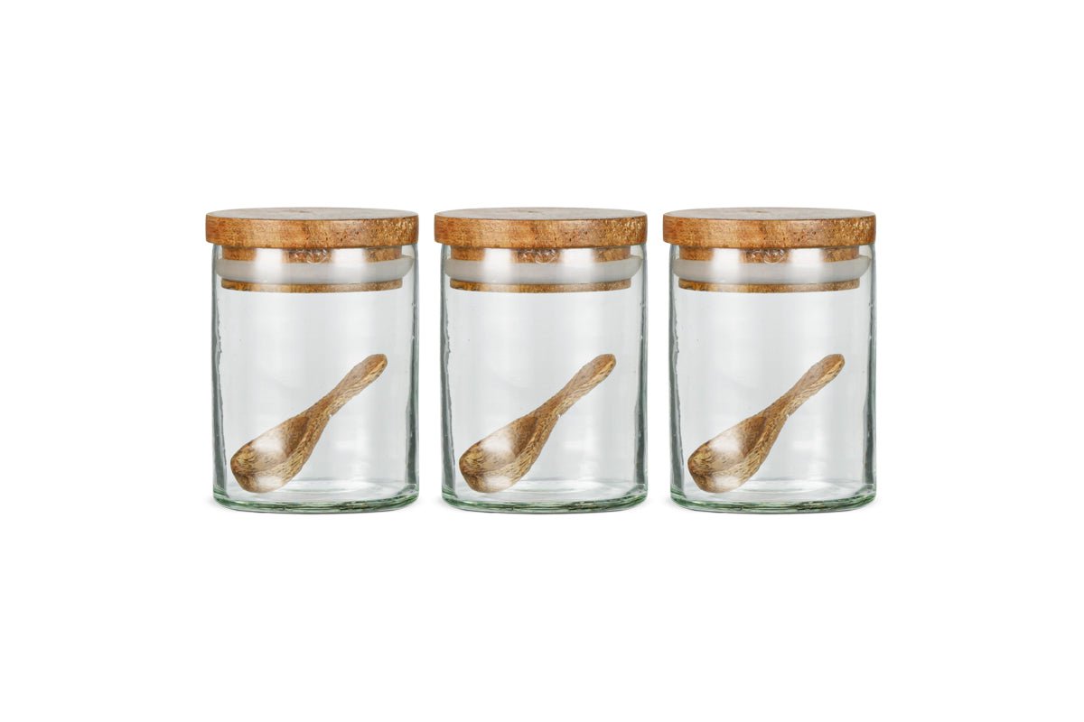 Pot à épices Izaan - Transparent - (Lot de 3)