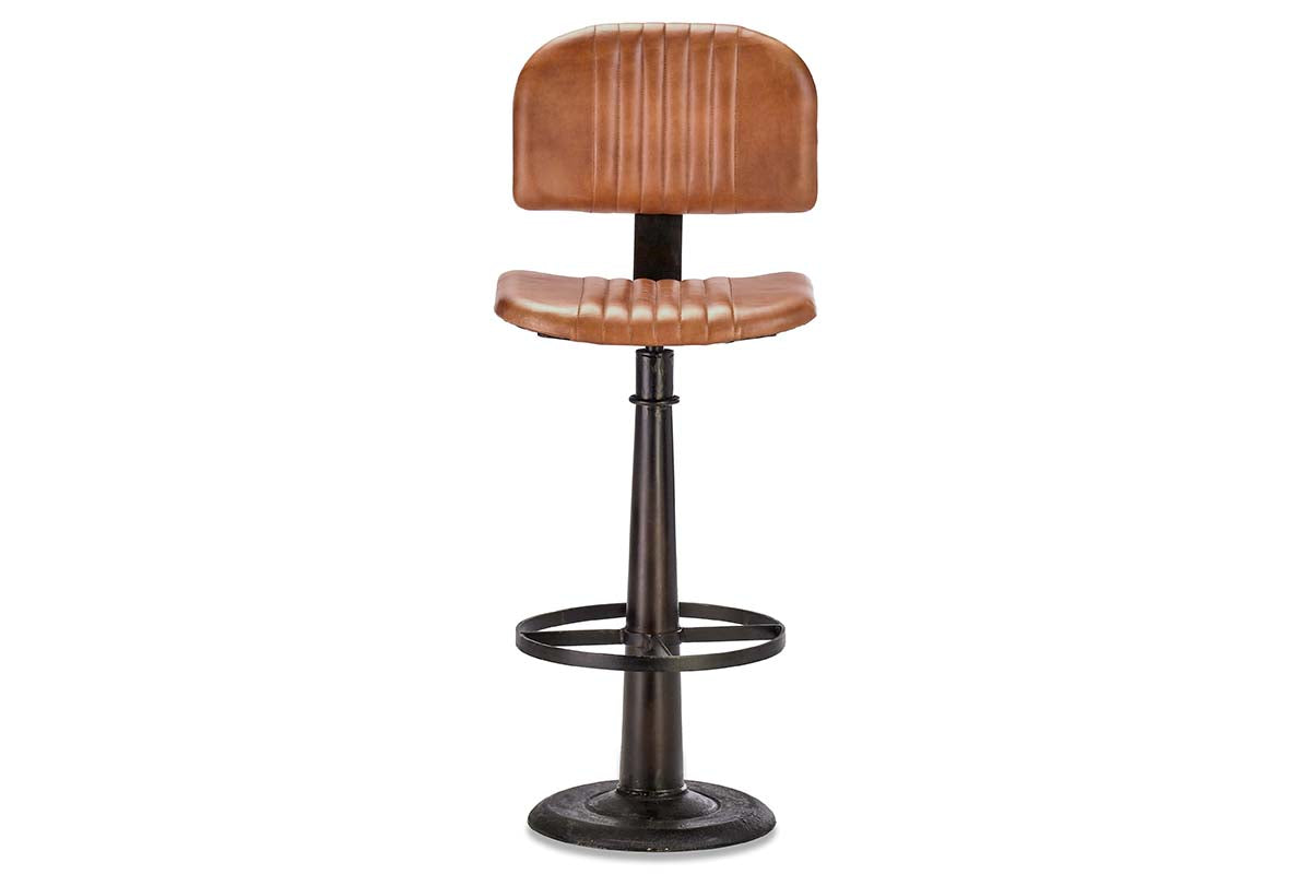 Chaise de bar Narwana - Beige vieilli