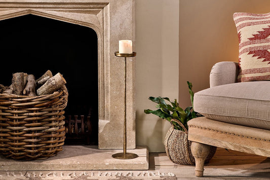 Support à bougies en fer Sundra