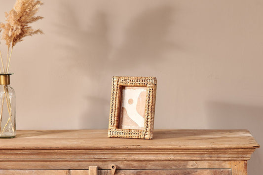 Cadre photo en rotin Yanis