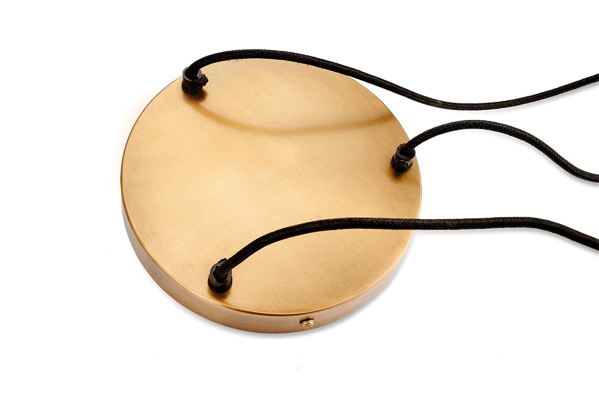 Pendentif Ziva en verre recyclé - Vert fumé