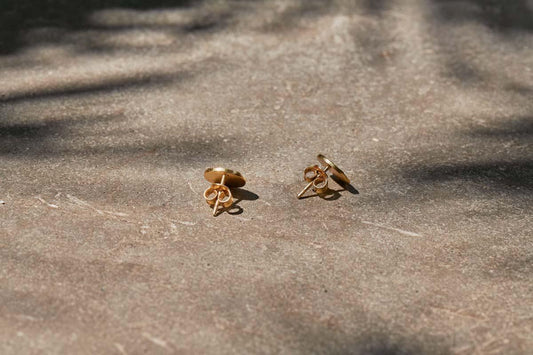 Boucles d'oreilles à disque du Karnataka