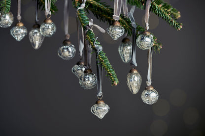 Pot à décorations Adisa - Argent antique (Lot de 16)