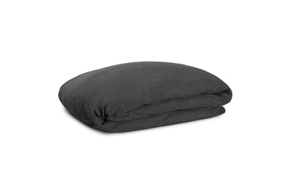 Housse de couette Adya en lin - Gris anthracite