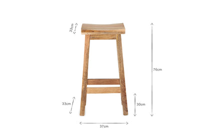 Tabouret en bois Ambi - Haut
