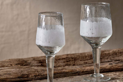 Verres à vin gravés Anara - Transparent - (Lot de 4) - Grand