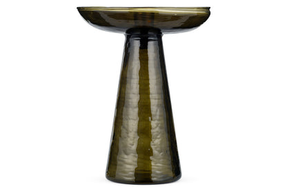 Bougeoir en verre recyclé Avyn - Vert forêt