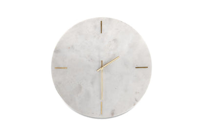 Horloge en marbre Besa - Blanche