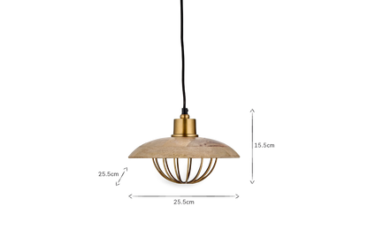 Suspension Chakai en Bois et Métal - Petit