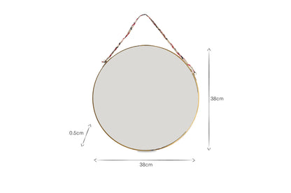 Miroir rond Kiko - Laiton