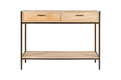 Table console en bois de manguier Dasai