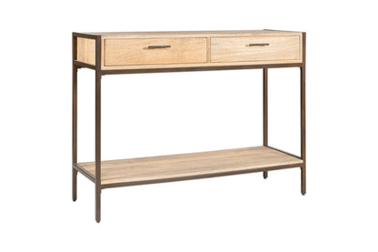 Table console en bois de manguier Dasai