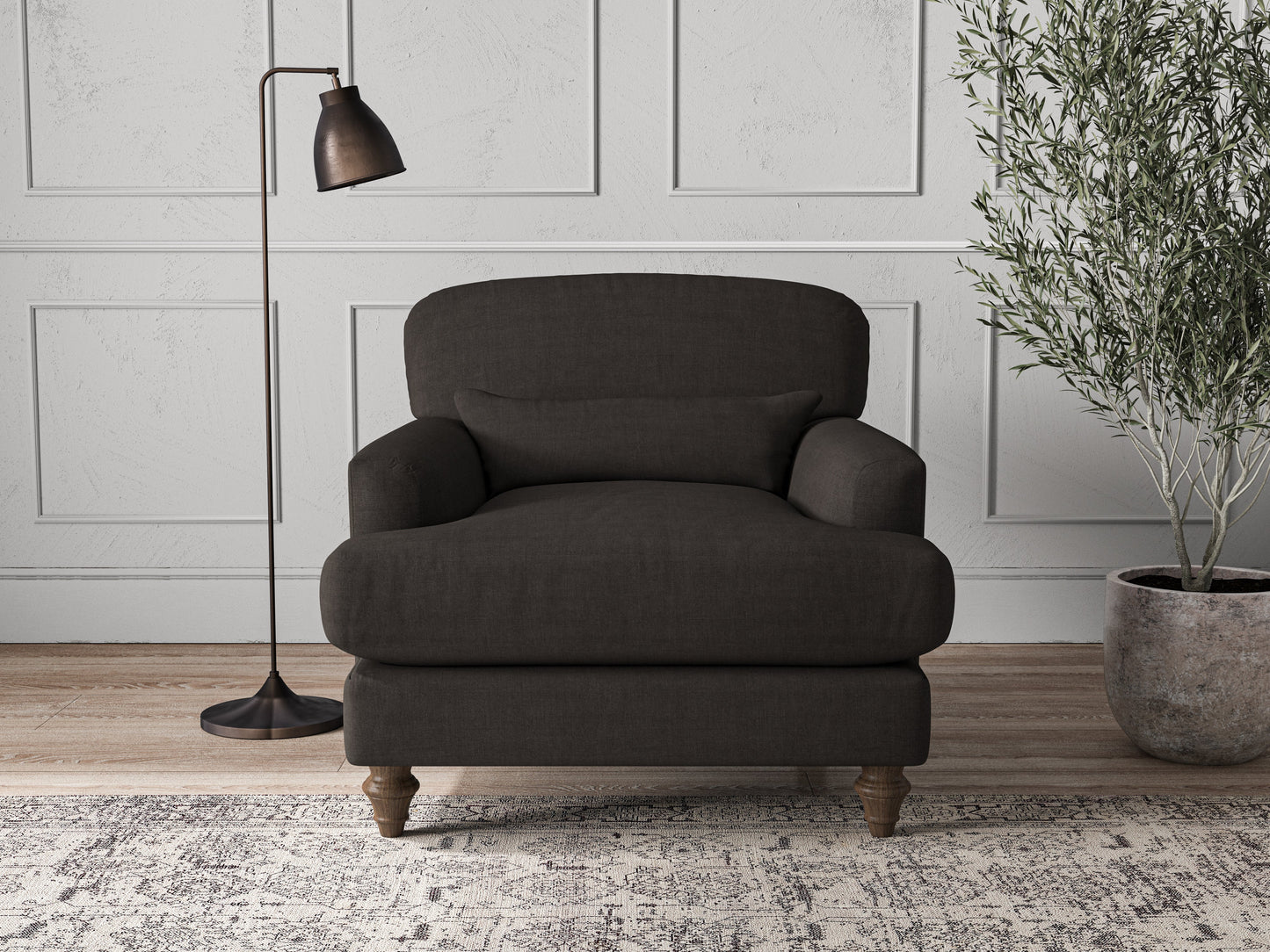 Fauteuil Deni - Brera Lin Espresso