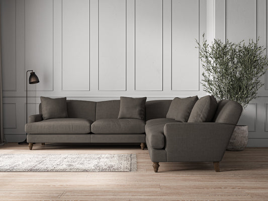 Canapé d'angle Deni Grand - Brera Lin Granit