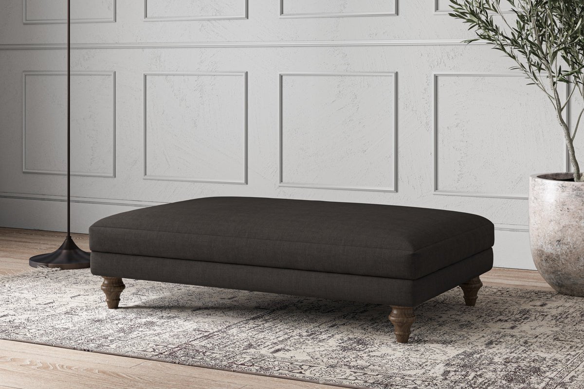 Repose-pieds Deni Large - Brera Lin Espresso