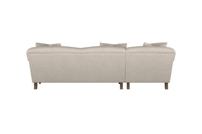 Canapé méridienne gauche Deni Large - Lin indigo Brera