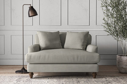 Canapé deux places Deni - Lin Brera fumé