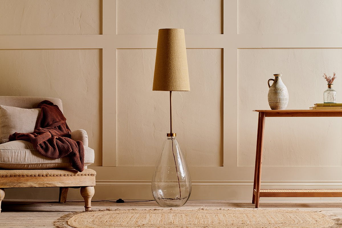 Abat-jour haut Dia Jute - Naturel