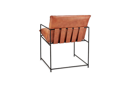 Fauteuil en cuir Durium - Beige vieilli