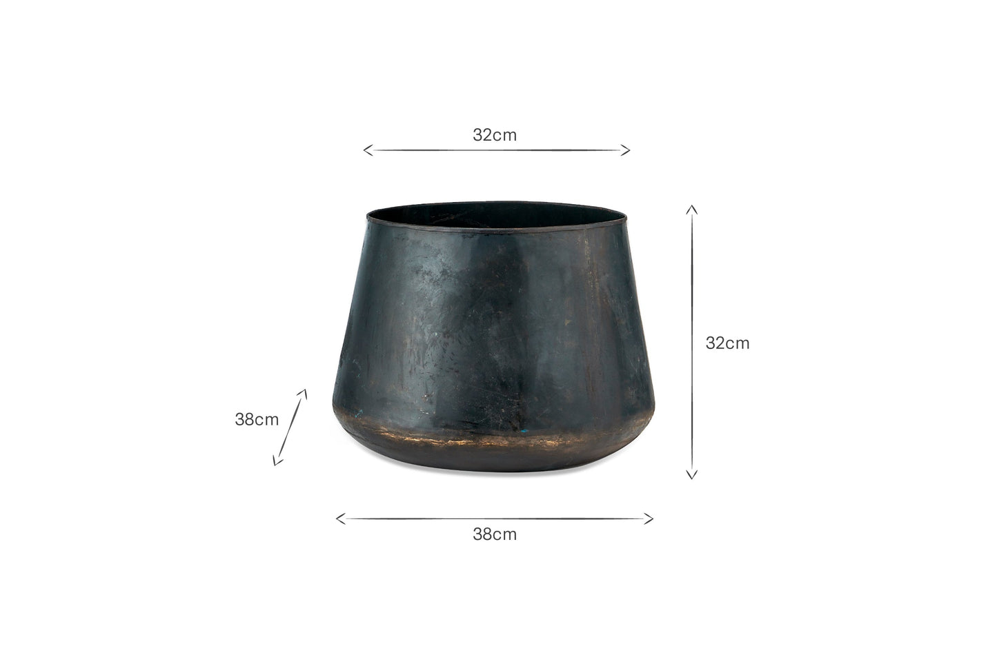 Jardinière en fer recyclé Endo