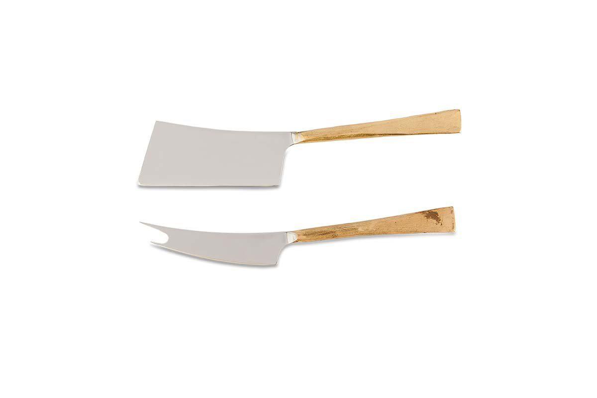 Ensemble de couteaux à fromage Ena - Or brossé (lot de 2)