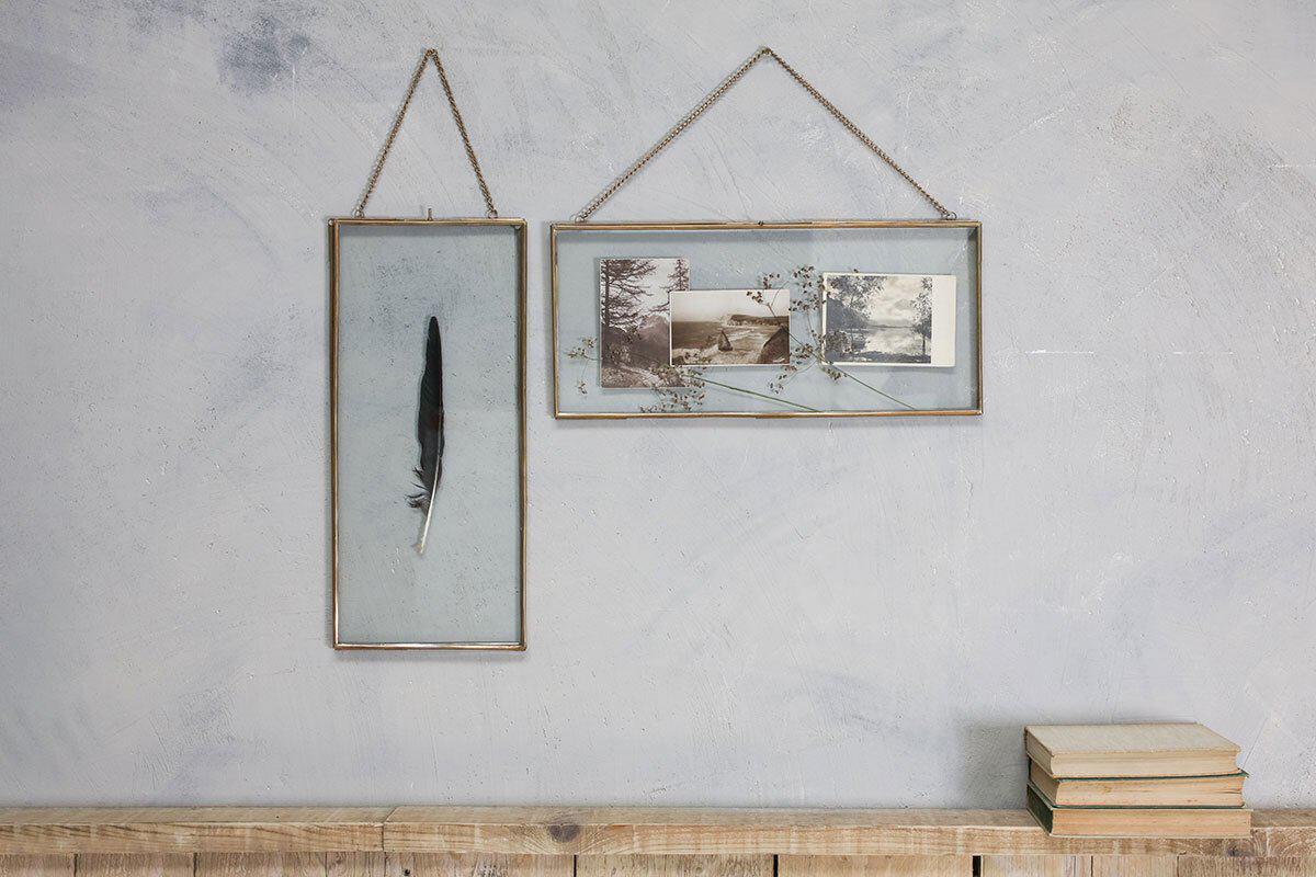 Cadre Kiko géant en laiton antique