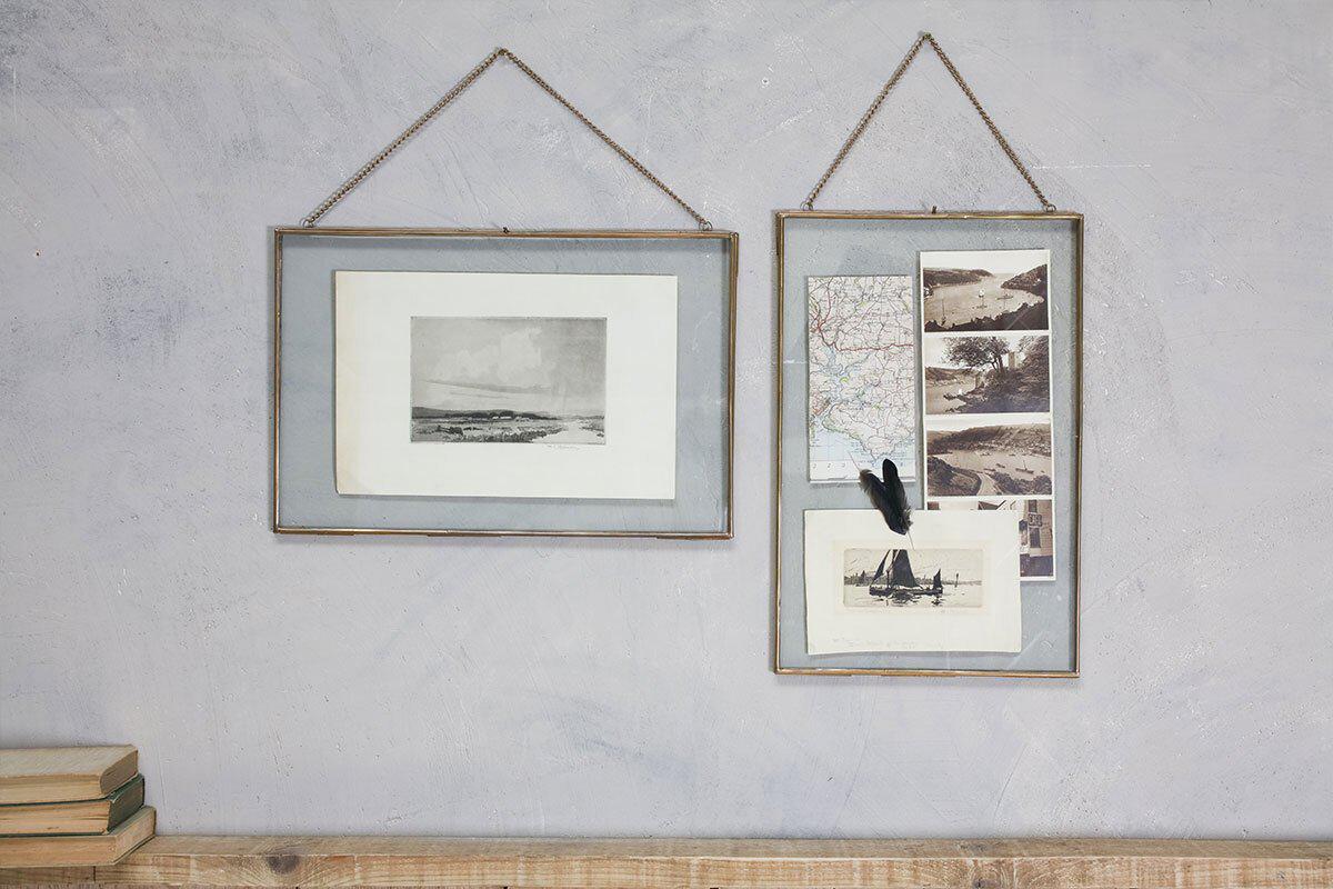 Cadre Kiko géant en laiton antique