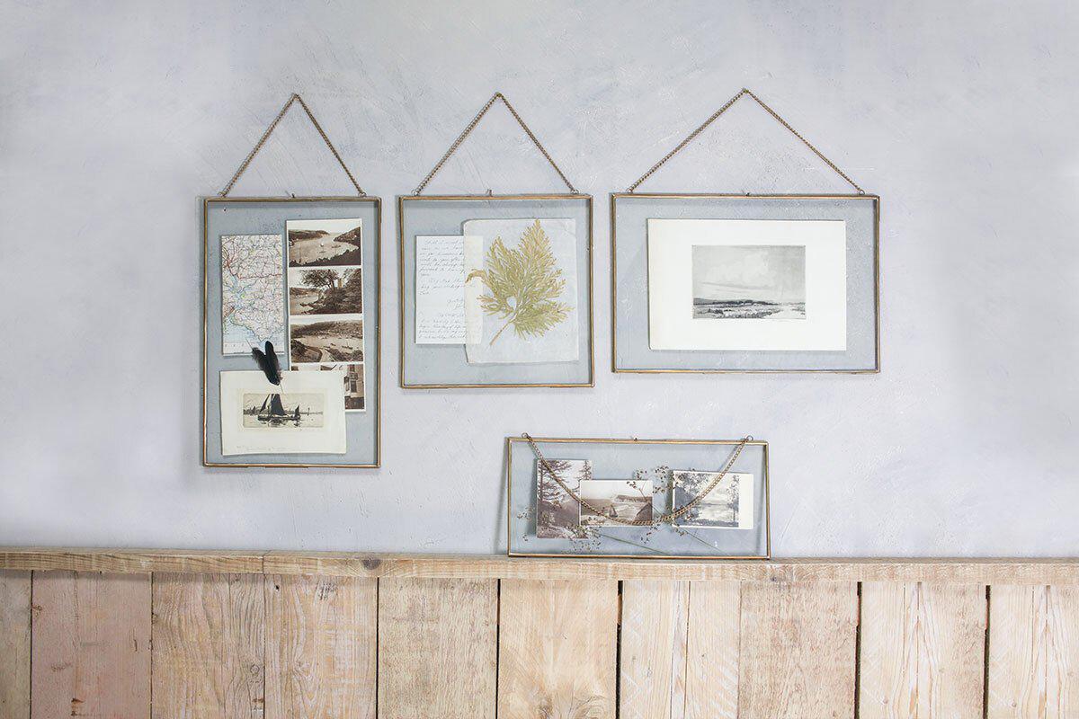 Cadre Kiko géant en laiton antique