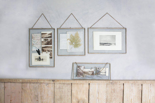 Cadre Kiko géant en laiton antique