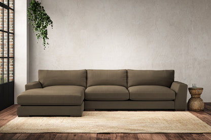 Canapé méridienne gauche Guddu Large - Brera Lin Châtaigne