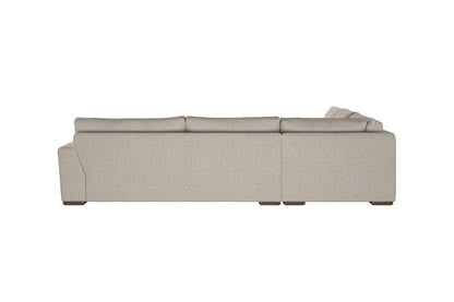 Canapé d'angle gauche Guddu Large - Brera Linen Pebble