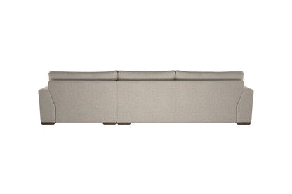 Canapé méridienne Guddu Large avec accoudoir droit - Brera Linen Granite