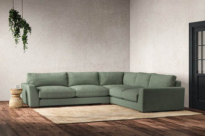 Canapé d'angle droit Guddu Large - Brera Linen Jade