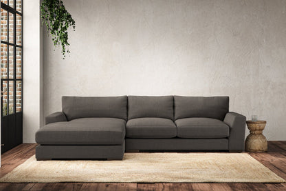 Canapé méridienne moyen gauche Guddu - Brera Lin Granit