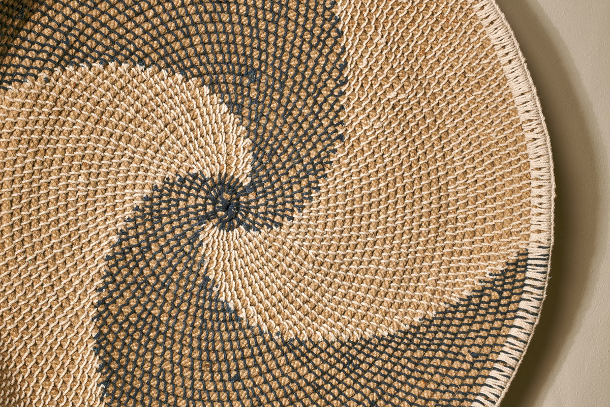 Décoration murale Idana Basket - Naturel, Noir et Blanc