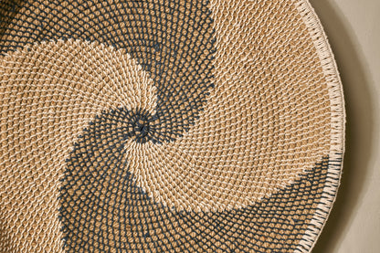 Décoration murale Idana Basket - Naturel, Noir et Blanc