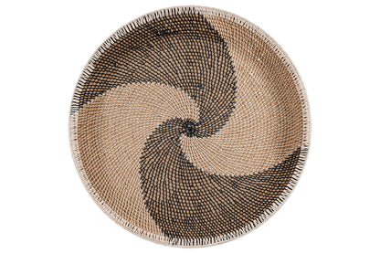 Décoration murale Idana Basket - Naturel, Noir et Blanc