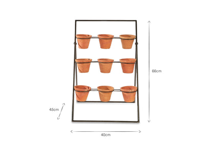 Support pour jardinière en terre cuite Jara
