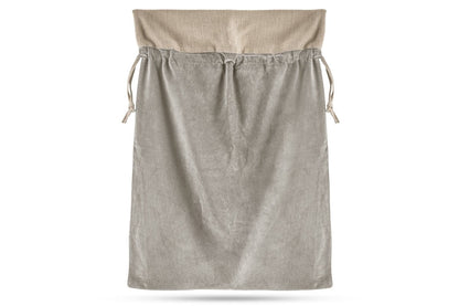 Sac en Velours de Coton Karru - Gris Clair