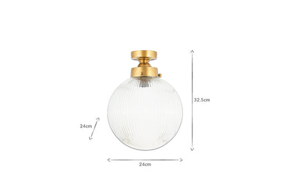 Plafonnier de salle de bain Konnie - Transparent