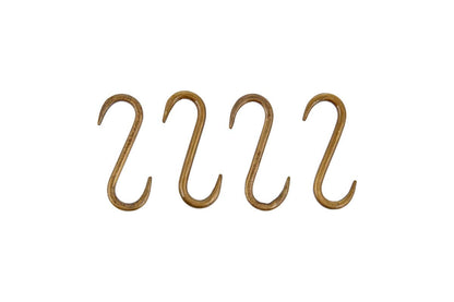 Crochets en S Laila Iron - Laiton - (Lot de 4)