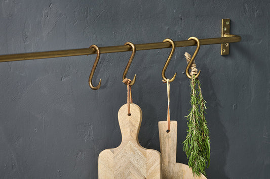 Crochets en S Laila Iron - Laiton - (Lot de 4)