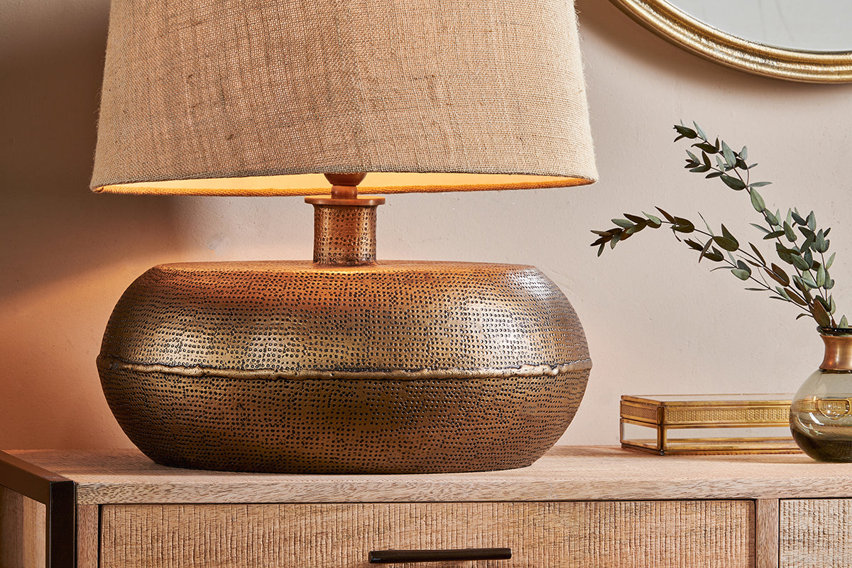 Lampe Lumbu - Laiton antique - Grande