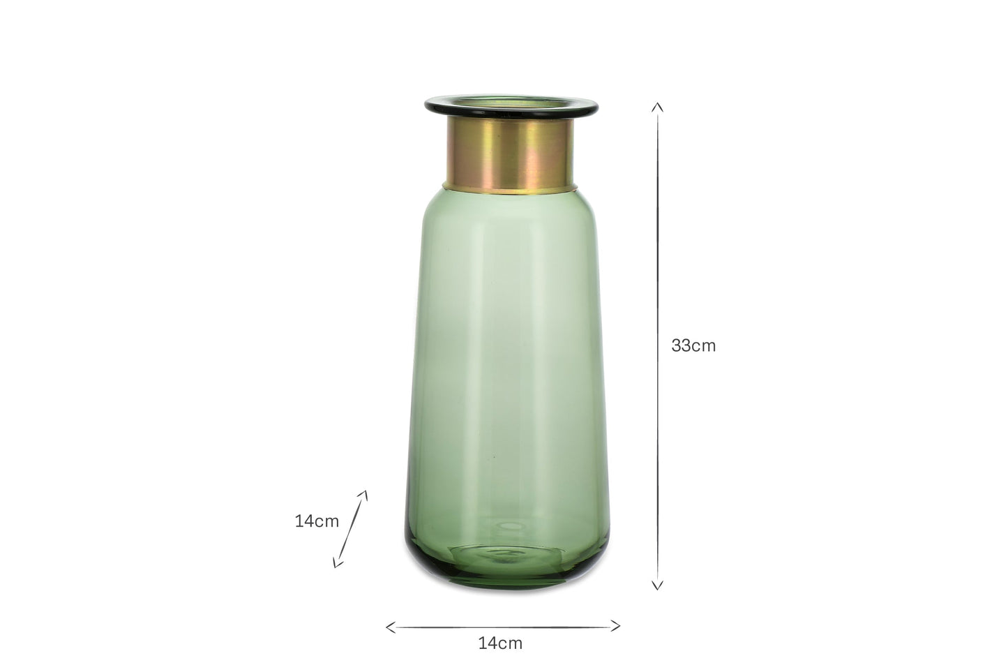 Vase en verre Miza - Vert
